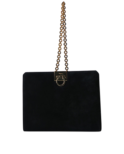 Gancini Chain Shoulder Bag, front view